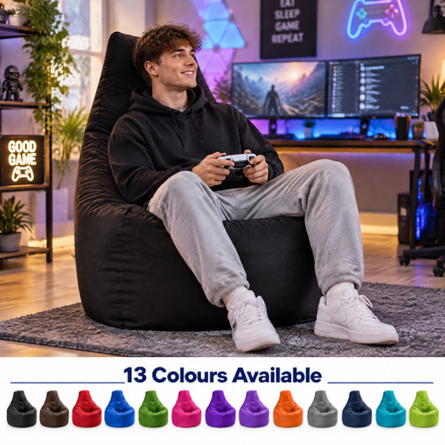 Large gaming bean bag chair - large,