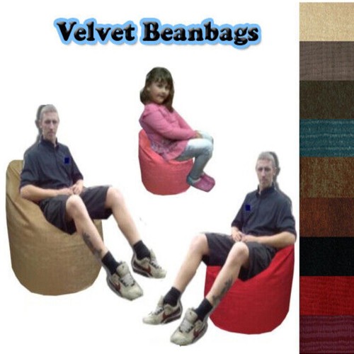 Velvet bean bags chair seat - velvet,