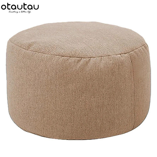 Round stool linen bean bag - stool,
